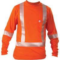 Long-Sleeved T-Shirt, Small, Orange St. Lawrence Industrial & Safety Supply
