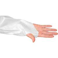 Blouse CoverMe avec passe-pouces, Taille unique, Blanc, Poly&eacute;thyl&egrave;ne St. Lawrence Industrial & Safety Supply