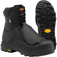Bottes de travail Vulcan avec protecteur m&eacute;tatarsien &agrave; l'ext&eacute;rieur, Cuir, Taille 5, Imperm&eacute;able St. Lawrence Industrial & Safety Supply