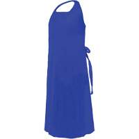 Tablier CoverMe avec encolure d&eacute;coup&eacute;e, Polyur&eacute;thane, 45" lo x 35" la, Bleu St. Lawrence Industrial & Safety Supply