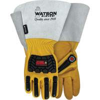 Gants r&eacute;sistants &agrave; leau Storm Trooper, Petit, Paume en Cuir de vache, Poignet Manchette St. Lawrence Industrial & Safety Supply