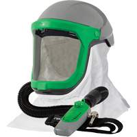 Z-Link Respirator with Tychem 4000 Shoulder Cape & C40, Facepiece Respirator/Welding Helmet St. Lawrence Industrial & Safety Supply