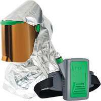 Z-Link Radiant Heat Respirator with Belt Mount & Blower, Facepiece Respirator/Headcover & Faceshield, Lithium-Ion Battery St. Lawrence Industrial & Safety Supply