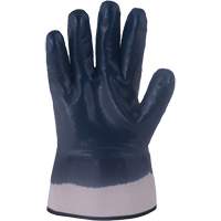 Horizon&reg; Navy Gloves with Pasted Cuffs, Medium, Nitrile Coating, Jersey/Cotton Shell St. Lawrence Industrial & Safety Supply