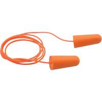 SEALTEC33 Orange Tapered PU Foam Disposable Earplugs, Corded, Bulk - Box, 33 dB NRR, One-Size St. Lawrence Industrial & Safety Supply