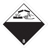 Plaque-&eacute;tiquette TMD mati&egrave;res corrisives, Aluminium St. Lawrence Industrial & Safety Supply
