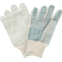 Gants de travail d'usage standard, Grand, Paume en Cuir de vache refendu St. Lawrence Industrial & Safety Supply