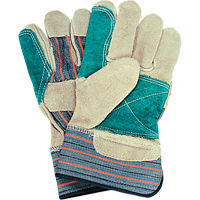 Double-Palm Fitters Gloves, Large, Split Cowhide Palm, Cotton Inner Lining St. Lawrence Industrial & Safety Supply