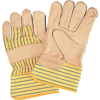 Standard-Duty Dry-Palm Fitters Gloves, Medium, Grain Cowhide Palm, Cotton Inner Lining St. Lawrence Industrial & Safety Supply