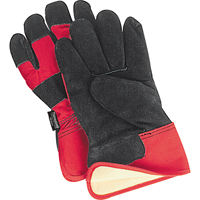 Gants d'ajusteur doubl&eacute;s pour l'hiver &agrave; chaleur sup&eacute;rieure, Grand, Paume en Cuir de vache refendu, Doublure en Thinsulate St. Lawrence Industrial & Safety Supply