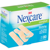 Bandages confortables Nexcare, Rectangulaire/carr&eacute;e, 3", Tissu, St&eacute;rile St. Lawrence Industrial & Safety Supply