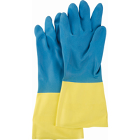 Gants deux tons NS53, Taille Moyen/8, 13" lo, N&eacute;opr&egrave;ne/Latex de caoutchouc, Doublure en Ouat&eacute;e, 28 mils St. Lawrence Industrial & Safety Supply