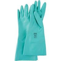 Gants &agrave; prise emboss&eacute;e &agrave; motif en Z StanSolv, Taille Petit/7, 14" lo, Nitrile, Doublure en Interlock, 11 mils St. Lawrence Industrial & Safety Supply