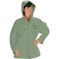 Hurricane Flame Retardant/Oil Resistant Rain Suits - Jacket, 4X-Large, Green St. Lawrence Industrial & Safety Supply
