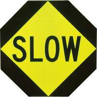 Double-Sided "Stop/Slow" Traffic Control Sign St. Lawrence Industrial & Safety Supply