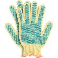 Gants en tricot avec pois, Taille Petit/7, Calibre 7, Rev&ecirc;tement PVC, Enveloppe en Kevlar, ANSI/ISEA 105 niveau 2 St. Lawrence Industrial & Safety Supply