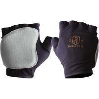 Gants antichocs sans doigts, main droite, T-petit, Paume en Cuir refendu, Poignet &agrave; enfiler St. Lawrence Industrial & Safety Supply