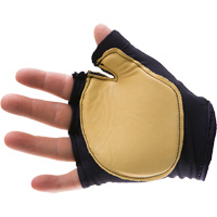 Gant antichoc sans doigts &agrave; prise d'outil, main droite, Taille T-petit, Paume Cuir fleur St. Lawrence Industrial & Safety Supply