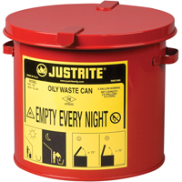 Contenants pour d&eacute;chets huileux, Homologu&eacute; FM/List&eacute; UL, 2 gal. US, Rouge St. Lawrence Industrial & Safety Supply