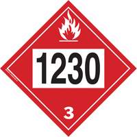 Plaque-&eacute;tiquette TMD 1230 pour m&eacute;thanol, Plastique St. Lawrence Industrial & Safety Supply