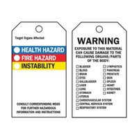 &eacute;tiquettes auto-plastifiantes du droit &agrave; l'information, Polyester, 3" la x 5-3/4" h, Anglais St. Lawrence Industrial & Safety Supply