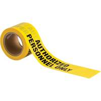 Barricade Tape, English, 3" W x 200' L, 3 mils, Black on Yellow St. Lawrence Industrial & Safety Supply