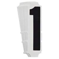 Quick-Align&reg; Individual Gothic Number and Letter Labels, 1, 4" H, Black St. Lawrence Industrial & Safety Supply