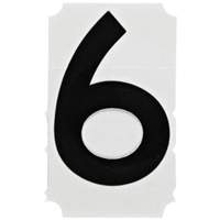 Quick-Align&reg; Individual Gothic Number and Letter Labels, 6, 4" H, Black St. Lawrence Industrial & Safety Supply