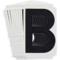 Quick-Align&reg; Individual Gothic Number and Letter Labels, B, 4" H, Black St. Lawrence Industrial & Safety Supply