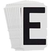 Quick-Align&reg; Individual Gothic Number and Letter Labels, E, 4" H, Black St. Lawrence Industrial & Safety Supply
