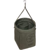 Sac &agrave; fond conique, 8" h, Toile, Gris St. Lawrence Industrial & Safety Supply