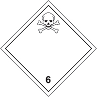 TDG Shipping Labels, Class 6.1, Toxic Substances, Paper St. Lawrence Industrial & Safety Supply