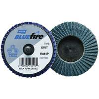 R884P BlueFire&reg; Mini Flap Disc, 3" x Type 27, P40 Grit, Zirconia Alumina St. Lawrence Industrial & Safety Supply