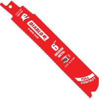Medium Metal Reciprocating Saw Blade, Bi-Metal, 14-18 TPI, 6" L x 1" W St. Lawrence Industrial & Safety Supply