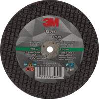 Silver Cut-Off Wheel, 4" x 0.04", 1/4"-28 Arbor, Type 1, Ceramic, 19100 RPM St. Lawrence Industrial & Safety Supply