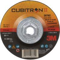 Cubitron II Quick Change Cut & Grind Wheel, 4-1/2" x 1/8", 5/8"-11 Arbor, Type 27, Ceramic St. Lawrence Industrial & Safety Supply