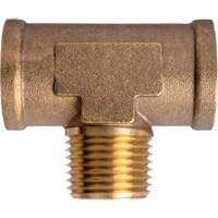Branch Tees Extruded Male On Branch, Brass, 1/2" St. Lawrence Industrial & Safety Supply