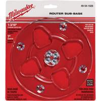 Clear 7" Diameter 1-3/16" Center Hole Sub-Base St. Lawrence Industrial & Safety Supply