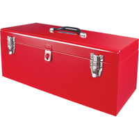 Coffre &agrave; outils portatif ATB100 avec plateau en m&eacute;tal pour outils, 8-3/4" P x 21" la x 9" h, Rouge St. Lawrence Industrial & Safety Supply