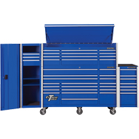 Armoire lat&eacute;rale s&eacute;rie RX, 3 tiroirs, 19" la x 25" p x 61" h, Bleu St. Lawrence Industrial & Safety Supply