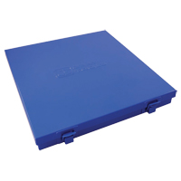 Boîte en m&eacute;tal mince, 10-1/2" P x 9-1/4" la x 1-1/4" h, Bleu St. Lawrence Industrial & Safety Supply