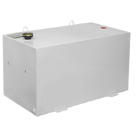 R&eacute;servoir de transfert pour carburant en acier, Acier, Capacit&eacute; 100 gal., Blanc St. Lawrence Industrial & Safety Supply