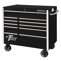 Armoire roulante pour outils s&eacute;rie RX, 11 tiroirs, 41-1/2" la x 25-1/2" p x 40-1/2" h, Noir St. Lawrence Industrial & Safety Supply