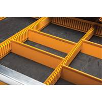 Powered Tool Cart, 11 Drawers, 42-1/2" W x 24-7/16" D x 41" H, Black/Orange St. Lawrence Industrial & Safety Supply