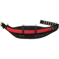 Ceinture de travail matelass&eacute;e, Nylon, Noir/Rouge St. Lawrence Industrial & Safety Supply