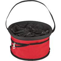Sac range-tout style parachute, 11-4/5" lo x 11-4/5" la x 11" h, Nylon, Noir/Rouge St. Lawrence Industrial & Safety Supply