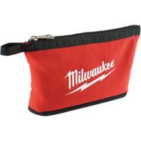 Zipper Pouch, Canvas, 1 Pockets, Black/Red St. Lawrence Industrial & Safety Supply