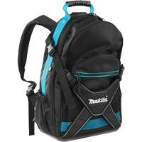 Jobsite Backpack, 9-1/2" L x 15" W, Black/Blue, Polyester St. Lawrence Industrial & Safety Supply