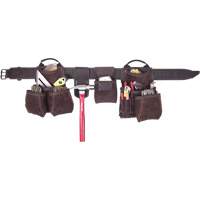Ceintures &agrave; outils de luxe pour entrepreneur, Cuir, Havane St. Lawrence Industrial & Safety Supply