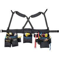 Ceinture &agrave; outils pour menuisier, Polyester, Noir St. Lawrence Industrial & Safety Supply